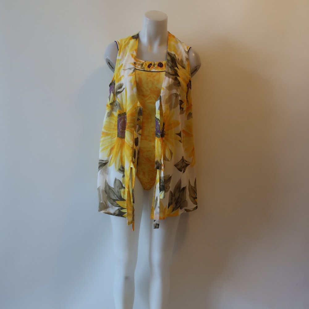 DIVA BY RACHEL PAPPAS FLORAL 2PC TOP/S SWIMSUIT/S*